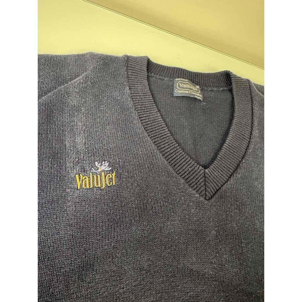 Vintage 90's ValuJet Airlines Employee *See Info* Sweater Women's Size Medium